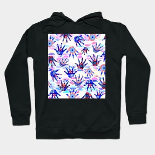 Colorful funky gloves Hoodie